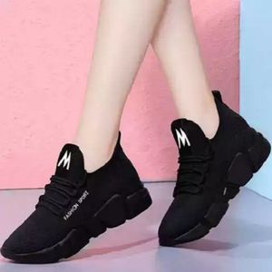 Breathable Unisex Sports Running And Walking Sneakers-Black