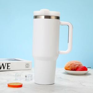 40oz Insulated Stainless Steel Tumbler - Leakproof, Large Capacity Car Cup with Handle & Straw for Cold/Hot Drinks Nigeria