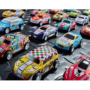 20Pcs Mini Car Alloy Iron Car toy  gift Pull Back Car With Storage Box
