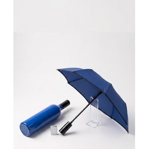 Wine Bottle Stealth Umbrella - Blue