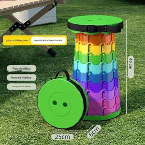 Outdoor Portable Folding Telescopic Plastic Stool Camping Fishing