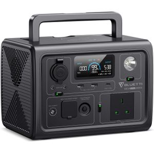 BLUETTI EB3A Portable Power Station, 268Wh LiFePO4 Battery, 30 Min Fast Charging 80%, 600W AC Outlets, Solar Generator for Backup & Outdoor, 2-year Warranty