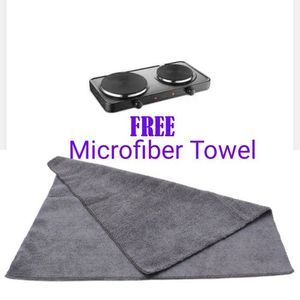Electric Cooker Hot Plate - Double Burner + Free Gift