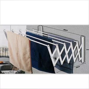 Double Rack Bathroom Towel Rail Hanger Shelf
