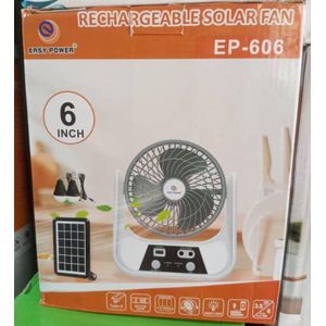 Power EP-606 rechargeable solar fan.