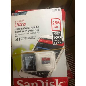 SanDisk Ultra 256GB 100MB/s Micro SD+ Adapter
