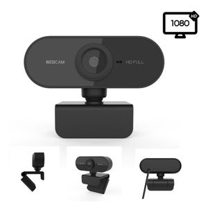 Full HD 1080P Webcam with Built-in Microphone, USB Plug and Play