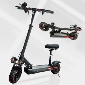 Scooter Electric with Seat for Adults, Max Speed of 28 Mph, Fast Folding with 10"Off-Road Tires, 34 Miles Long Range, All-Terrain, IPX5 Waterproof, Heavy-Duty 800W