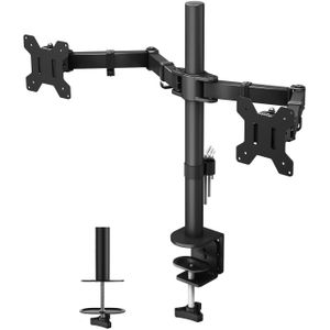 Multiple monitor desk for LED AND LCD TV  AND HEAVY DUTY WITH BUILT IN THE CABLE MANAGEM  17'-27 inches