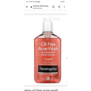 Neutrogena Oil Free Acne Wash Pink Grapefruit 177ml