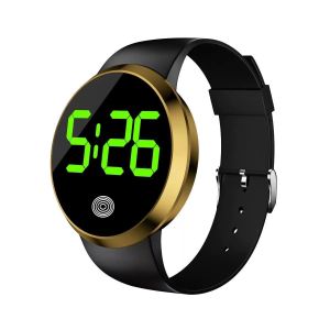 Round 3D Touch Screen Smart Wrist watch for men and women - Gold 