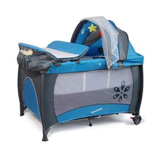 Mama Kids Baby Foldable Trend Yard Bed Cot With Canopy (multicolor)