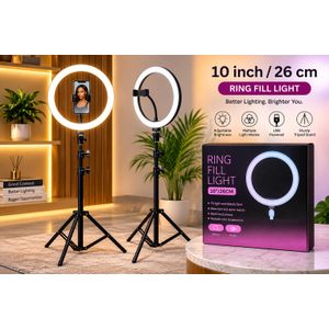 10 inches ringlight with tripod stand