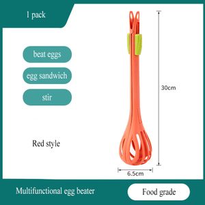 Wonderlife Kitchen Tongs Nylon Egg Whisk 11.2in Beater Whisker Food Tongs  Salad Mixer For Cooking