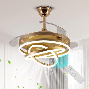 Chandelier with fan and bluetooth speaker Luxury Modern adjustable Ceiling Fan Chandelier with LED Light 3in1 fan, chandelier, mp3 Bluetooth speaker fan chandelier for Living room, Palour, Bedroom, office, lobby, hotels, suites