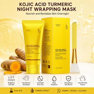 1 PACK - High Quality Turmeric Collagen Night Wrapping Mask