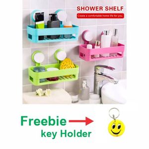 Dual Suction Kitchen/Bathroom Shelf Organizer Holder