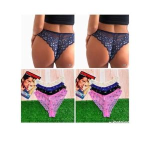 Fashion Best Ladies Net Lace Panties (set Of 6)
