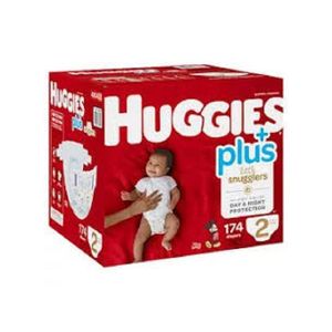 Huggies Comfortable Little Snugglers Baby Diaper – Size 2 (174)