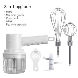 Wireless Electric Egg Beater Handheld Mini Multi-Function Milk Frother - 3  Speeds, Automatic Whisk, Dough & Egg Beater, Cake Cream Whipper