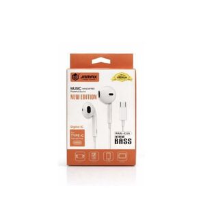 Jamax Type-C Wired Earphones with High Bass & Mic for phones