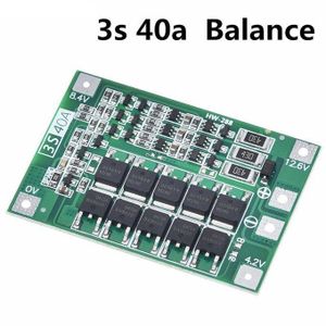 3S 40A 18650 Lithium Battery Protection Board BMS For Drill Motor