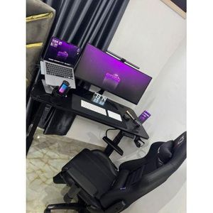 New Modern Adjustable Electric Desk Black(120* 60*74)