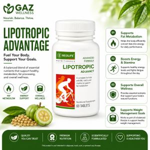 Neo Nutrition NEOLIFE GNLD Lipotropic Adjunct - 90 Tablets (Single) FAST SHIPPING GNLD Lipotropic Supplements for Fat Metabolism & Liver Support