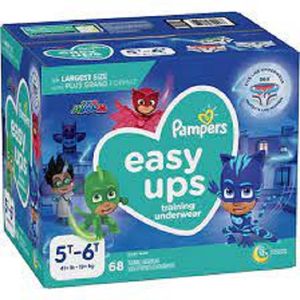 Pampers Easy Ups Training Underwear Boys Size 7 5T-6T 68 Count