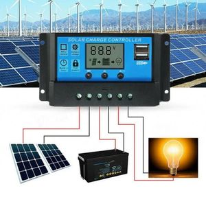 High Quality 30A 12V/24V PWM Dual USB Battery Solar Panel Controller Charge Regulator