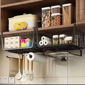 4 in 1 Kitchen under-shelf hanging basket organizer