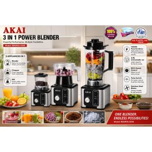 AKAI 3 in 1 Power Blender 1000W