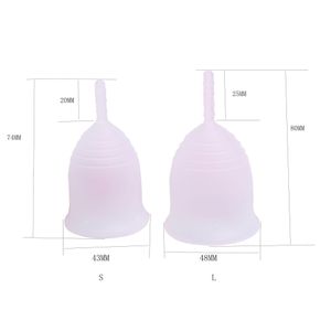 2pcs Silicone Comfortable Menstrual Cups