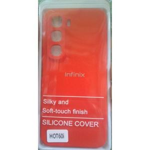 Infinix Hot 60/Hot 60i protective Red silicone pouch