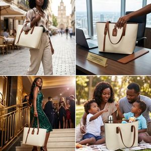 Large Capacity Women Leather Handbag Stylish Shoulder Tote Bag for Work Office Shopping Travel & Everyday Use Leather Tote Bag for Women Fash*on Shoulder Handbag Large Work Office Purse Elegant Designer Style Daily Carry Bag