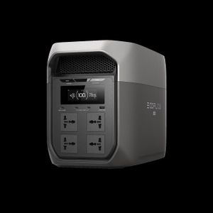 EcoFlow DELTA 3 Max – 2048Wh / 2400W Premium Solar Generator with free solar fan - 5yrs warranty