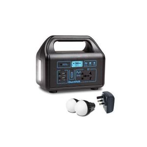 Duravolt 150W Solar Power Portable LED lights 12V battery Solar charing AC charging DSPP-150