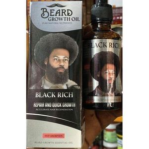  Rich Black Regrowth Beard Oil 