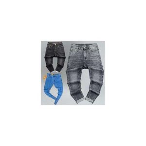 3 In 1 Smart STOCK Jeans For Men- Black, Blue And Ash