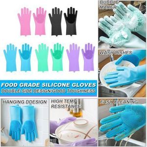 Magic Silicone Glove Dish Hand Washing Glove (1 pair) it's come in different colors 