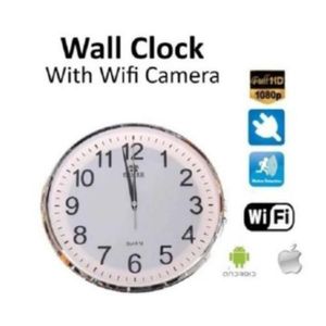 Surveillance Wall Clock Camera - Hidden HD 1080P WiFi Camera - Wall Clock with Camera - Remote View on Phone - For Home Office Security