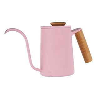 Coffee Drip Kettle Thermometer Thin Mouth Gooseneck Cloud Kettle Stainless  Steel Hand-Brewed Pour Over Tea Pot 1L/1.2L