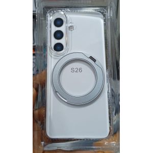 Title Magnetic Armor Ring Stand Clear Case for Samsung Galaxy S26 – Shockproof
