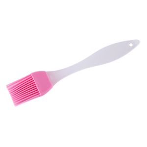 Home Kitchen Silicone Cookie Cake Baking Tool Cream Oil Pastry Brush Pink  2pcs
