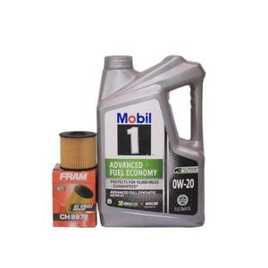 Mobil 1 ADVANCED ECONOMY, PROTECTS FOR 10,000 MILES- GUARANTEED,ADVANCED FULL SYNTHETIC OW-2O 5U.SQTS/4.73 LITRES + FRAM OIL FILTER FOR TOYOTA CAMRY,SIENNA,VENZA,RX 350,330,450,ES 350,330,GS 350, AVALON FROM 2008-2016