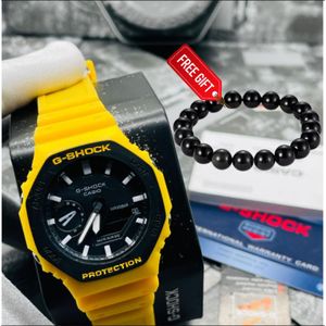 G-Shock classic luminous yellow (Water resistance) - Free bracelet inside