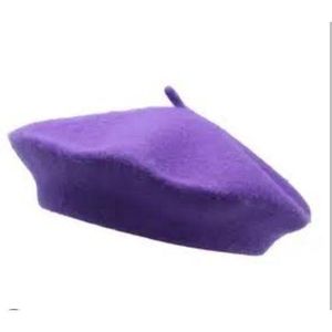 Big Size Ladies Purple Beret