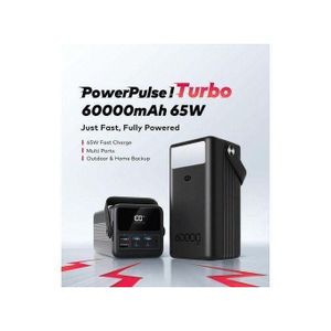 itel 60000mah 22.5W Supercharge Fast Power Bank With Light &Display
