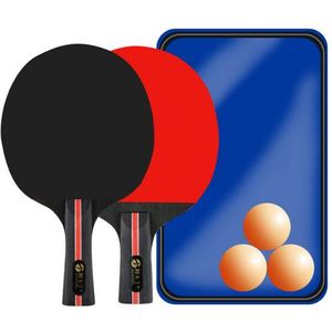 Table Tennis Game Set – 2 Bats & 3 Ping Pong Balls for Recreation