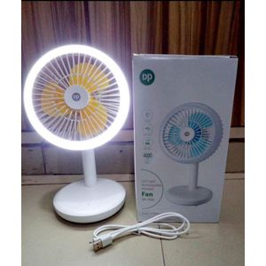 Dp Portable LED  Rechargeable Table Fan + Light